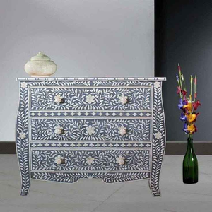 Table console antique pour salon, table en incrustation d'os avec incrustation de nacre, travail de grossiste indien - Product Image 4