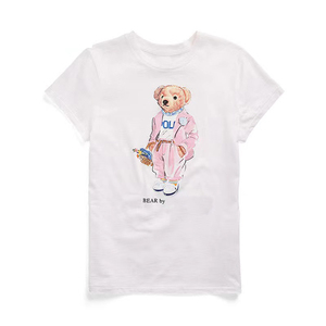 T-shirts à col rond décontractés pour hommes 100% coton Chemise ours imprimée de haute qualité personnalisée en vrac pour vêtements pour hommes - Product Image 3