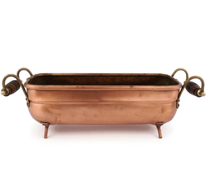 Maceta de Flores Antigua Hecha a Mano para Decoración Interior y Exterior de Hoteles, Florero Moderno de Cobre con Calidad Sostenible - Product Image 1