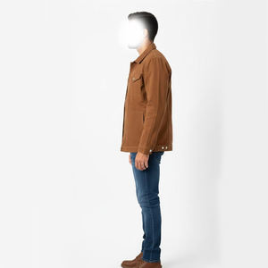 Vestes de travail en toile de coton de style streetwear pour hommes, style Detroit, bomber d'hiver, poche avant épaisse - Product Image 4