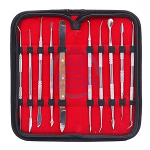 Kit d'outils dentaires pour sculpture de cire endodontique Instruments de modélisation de cire dentaire en acier inoxydable Ensemble d'instruments chirurgicaux - Product Image 1