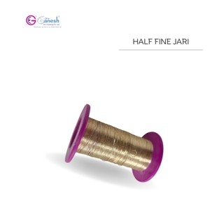 Fil de broderie indien Zari Jari Kasab LC 1260 Fil de polyester métallique avec marque Lurex pour le tissage et le tricot à la main - Product Image 3