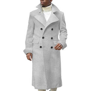 Elegante Abrigo de Lana para Hombre, Ropa de Calle, Abrigo de Invierno, Talla Grande, Cruzado, Hecho en Pakistán - Product Image 1