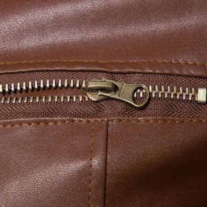 Veste en cuir d'hiver pour homme, très vendue, avec col montant et motif lettres, haute qualité, coupe-vent - Product Image 6