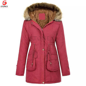 Nouvelle parka épaisse et chaude de grande taille pour femmes, veste longue parka d'hiver pour femmes, vente en gros - Product Image 6