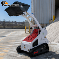 Mini Skid Steer Loader Berbahan Bakar Bensin Tipe Stand-on dengan Mesin B&S XR2100 Compact Track Loader untuk Lanskap Taman Profesional