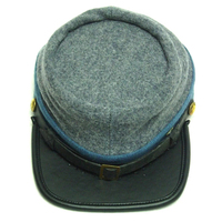 Sombrero de oficiales de la Academia Francesa Orijina Kepi para hombres Botones a presión Correa de barbilla Acc Fabricantes de caqui Rojo Negro Blanco Gorra Sombrero Kepi