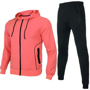 Ensemble de survêtement pour homme en polaire de polyester de haute qualité, prix de gros, jogging pour la course à pied et l'entraînement - Product Image 1