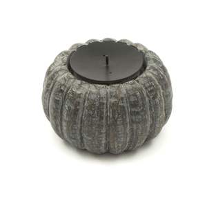 Candelabros en forma de calabaza decorativos de artesanía de madera de Estilo Vintage a la venta a granel de La India - Product Image 3