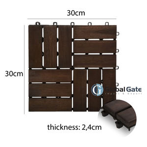 Vietnam Factory's Modern ACacia Wood Deck <b>Tiles</b> Budget-Friendly Interlocking Waterproof PVC <b>Plastic</b> for Indoor Outdoor Use - Product Image 1