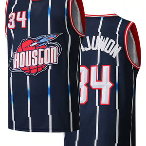 Camiseta de baloncesto deportiva de verano de talla grande personalizada con logotipo impreso y números de nombre técnica bordada - Product Image 1