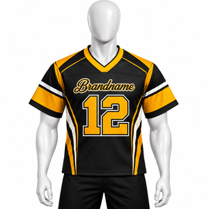 Camiseta de Fútbol Personalizada con Cuello en V, Sublimada e Impresa, con Nombre y Número, Transpirable, Tallas para Adultos, para Fanáticos - Product Image 1