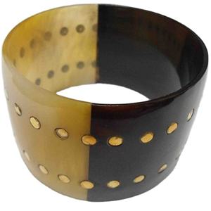 Elegantes servilleteros de cuerno de búfalo antiguos, vajilla de madera personalizada para bodas y comedor, elegante mesa de comedor con acento - Product Image 4