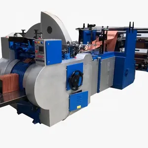 PAPER BAG MAKING MACHINE MODEL BAGMAC SENIOR 1- B WITH DOUBLE COLOUR ONLINE PRINTING SHOPPING BAG AND CARRY BAG MAKING MACHINE