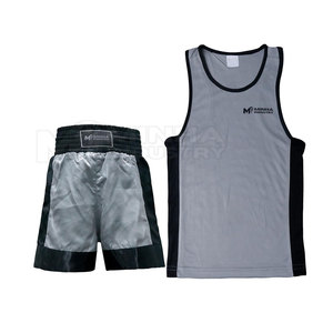 ชุดเครื่องแบบนักมวยเสื้อฝึกซ้อมแบบเรียบชุดออกกำลังกายสำหรับ2025 - Product Image 1