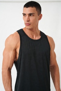 เสื้อกล้ามออกกำลังกายแขนกุดสำหรับผู้ชายเสื้อออกกำลังกายระบายอากาศได้ดีชุดวิ่งออกกำลังกายฟิตเนส - Product Image 2