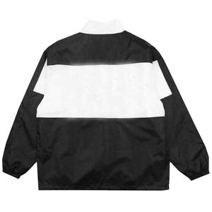 Chaqueta Cortavientos Impermeable de Diseño Premium, Estilo Largo, para Exteriores, Negra y Blanca, Personalizable, para Hombre, 2026 - Product Image 3