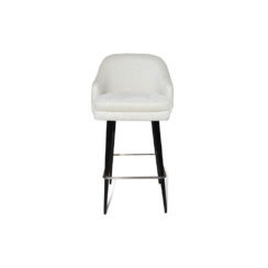 Golden Finished Frame Modern Design Eco-Friendly Bar Chair with Gray Fabric Comfort Seating Bar Furniture for Hotel & Restaurant - Product Image 5