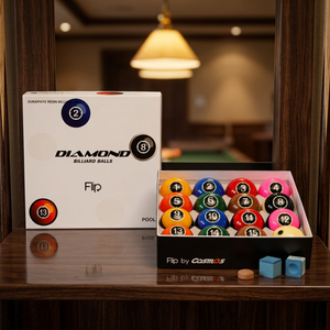 Billes de billard Diamond - Ensemble TV Pool Flip 57,15 mm |   Édition Match TV |   Fabriqué en Corée |   Résine phénolique - Product Image 1