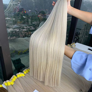 Extensiones de cabello virgen Remy vietnamita de 18 pulgadas a granel más vendidas, doble ahogado, 100 gramos, ondas naturales, colores oscuros - Product Image 1