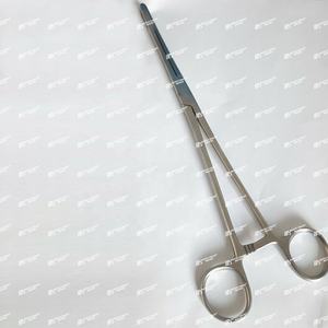 Instrumentos quirúrgicos generales de acero inoxidable de 24cm con certificación ISO, fórceps de sujeción de esponja Rampley, Manual médico ginecológico - Product Image 3