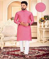 Pyjama arabe Thawb Kurta pour homme en dernier tissu de coton avec col élégant bouton de cou et chaîne vêtements de fête vêtements de fête