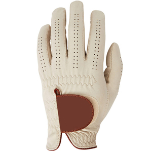Guantes de golf de dedo completo hechos a medida OEM calidad superior cuero genuino Cabretta PU Etiqueta Privada logotipo personalizado deportes al por mayor - Product Image 2