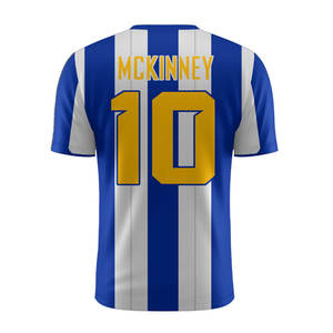 Conjunto de camiseta de fútbol para hombre, camiseta y pantalones cortos de fútbol transpirables de secado rápido, uniforme de entrenamiento de equipo, ropa deportiva con nombre personalizado - Product Image 2