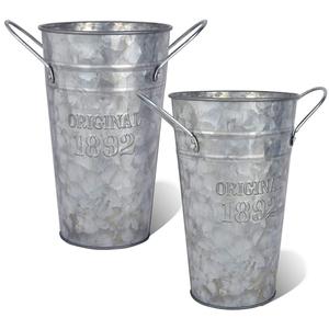 Vase à fleurs de qualité supérieure, nouvelle arrivée, pour la décoration de la maison, à prix abordable, design élégant, pot à fleurs galvanisé avec poignée - Product Image 3