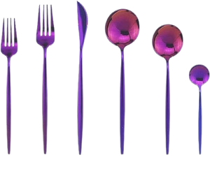 Juego de cubiertos de acero inoxidable de boda de buena calidad al por mayor de lujo a bajo precio, cubiertos pulidos mate de oro rosa para banquetes de hoteles - Product Image 5