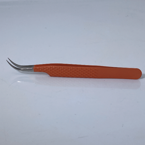 Pince à épiler pour faux cils en acier inoxydable de qualité fine droite et incurvée - Product Image 2