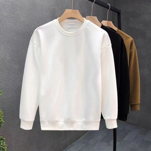 Sweat-shirt pour homme de style coréen haut de gamme, tendance, tout-aller, doublé en polaire, épaissi, ample, tendance, chemise de base - Product Image 2