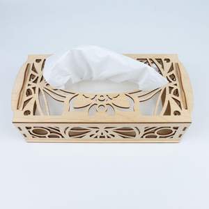 Boîte à mouchoirs en MDF pour un rangement facile, légère, portable et idéale pour les voyages ou les petits appartements - Product Image 5