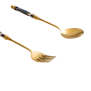 Cubiertos de Metal asequibles de lujo clásicos, cubiertos de acero recién llegados, cubiertos de espejo decorativos hechos a mano de excelente calidad - Product Image 5