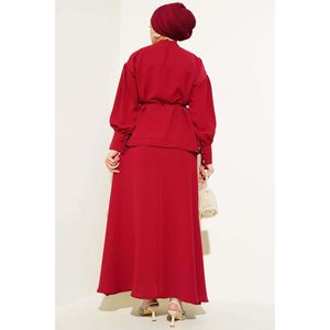 ชุดเชือกผูกเอวแขนลูกโป่ง2ชิ้นสีแดงม่วง - Product Image 3