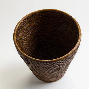 Cesta de Basura Redonda de Ratán Natural Hecha a Mano, Cesta de Plantas de Ratán de Vietnam, Éxito de Ventas - Product Image 2