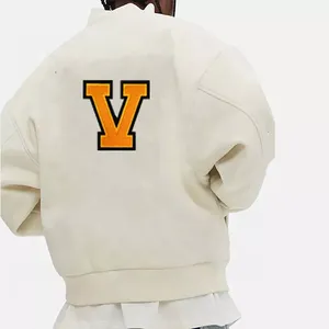 High Quality Varsity <b>Jacket</b> <b>Men</b> and Women Chenille Embroidery <b>Leather</b> Sleeves Custom Baseball Letterman Varsity <b>Jacket</b> - Product Image 3
