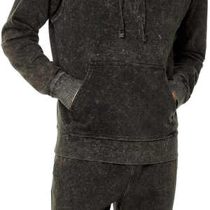 Chándal de Hombre, 100% Algodón, Lavado Ácido, Color Personalizado, Cuello con Capucha, Transpirable, Alta Calidad, Invierno, Venta Caliente, Fabricación OEM - Product Image 6