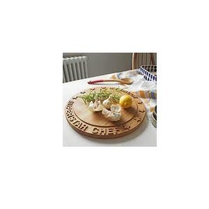 Planche à découper en bois de forme ronde fabriquée à la main, ustensiles de cuisine pour la maison, planche à découper et à servir en bois, prix de gros - Product Image 1