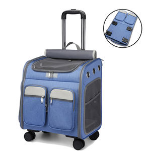 Sac de <span class=keywords><strong>transport</strong></span> <span class=keywords><strong>pour</strong></span> animaux de compagnie télescopique approuvé par la TSA des compagnies aériennes, pliable, respirant, en maille, avec roues amovibles, <span class=keywords><strong>valise</strong></span> <span class=keywords><strong>pour</strong></span> animaux de compagnie <span class=keywords><strong>pour</strong></span> les voyages - Product Image 1