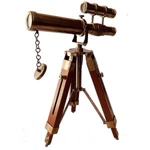 Télescope nautique en laiton antique fabriqué à la main avec support de trépied réglable pour pièce maîtresse ou cadeau décoratif - Product Image 4