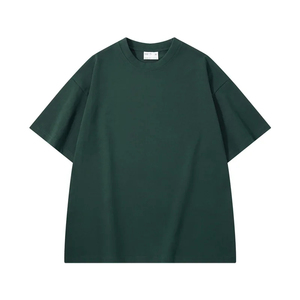 Camiseta de Hombre 2025 de Alta Calidad, 300gsm, Algodón, Hombros Caídos, Talla Grande, Verano, Manga Corta, Holgada, Lisa, Informal - Product Image 2