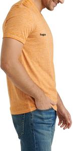 Vente en gros de t-shirts à col en V pour hommes T-shirt personnalisé 100% coton pour hommes avec nouveau design Fabricant d'usine du Bangladesh - Product Image 5