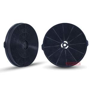 Filtre à air universel rond noir pour hotte aspirante, filtre à charbon actif, pièces de rechange pour hotte de cuisine - Product Image 1