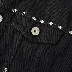 เสื้อแจ็คเก็ตยีนส์ผู้ชายสำหรับฤดูหนาว ผ้าฝ้าย 100% ระบายอากาศได้ดี ผลิตตามแบบ OEM เสื้อคลุมลำลองติดกระดุม มีโลโก้ด้านหน้า สไตล์วินเทจ - Product Image 2