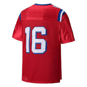 Maillot de football américain personnalisable, nom de l'équipe, numéro imprimé, tissu en maille, léger, confortable pour adulte - Product Image 2