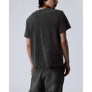 เสื้อยืดคอตตอนแท้ 100% สำหรับผู้ชาย น้ำหนัก 230 กรัม แบบโอเวอร์ไซส์ รับผลิตเสื้อผ้ากลุ่ม พิมพ์ลายได้ สีขาว สีดำ ดีไซน์เรียบง่าย ขายส่ง - Product Image 5