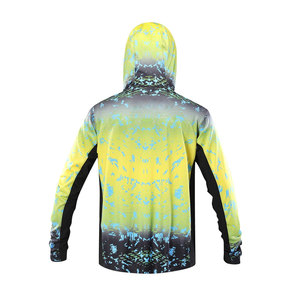 Sudadera CON CAPUCHA DE PESCA personalizada con capucha de manga larga, tela de poliéster ligera, propiedades de absorción de humedad y protección solar - Product Image 6