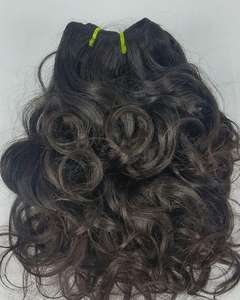 Extensiones de cabello Remy indio de trama doble, cabello alineado con cutícula virgen cruda de un solo donante, estilos profundos sueltos de onda Natural - Product Image 5