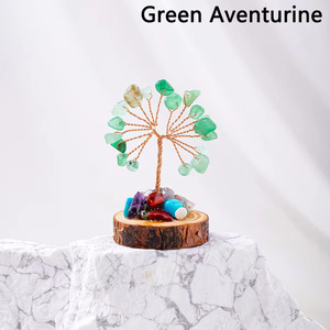 Natural 20 Beads Gemstone <b>Tree</b> with Wooden Base <b>for</b> Healing Genuine Semiprecious <b>Trees</b> <b>for</b> Gifts New Decorative Item - Product Image 2